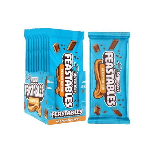 Mr Beast World's Best Chocolate Peanut Butter Feastables 20 BARS