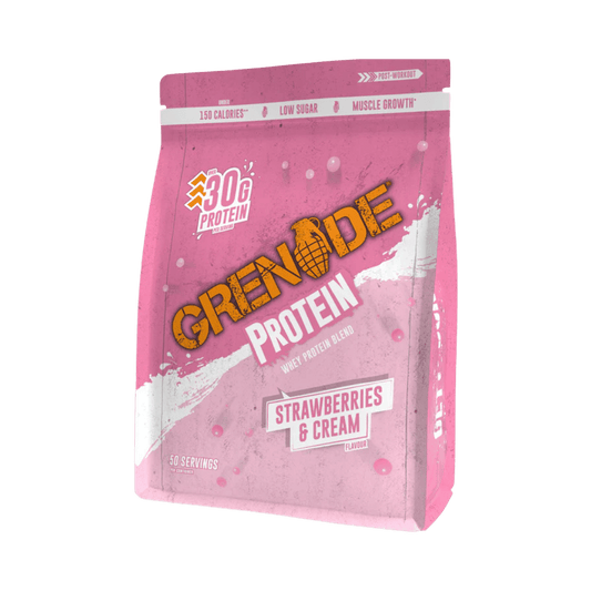 Grenade Strawberries & Cream Protein Powder Giant 2Kg Bag
