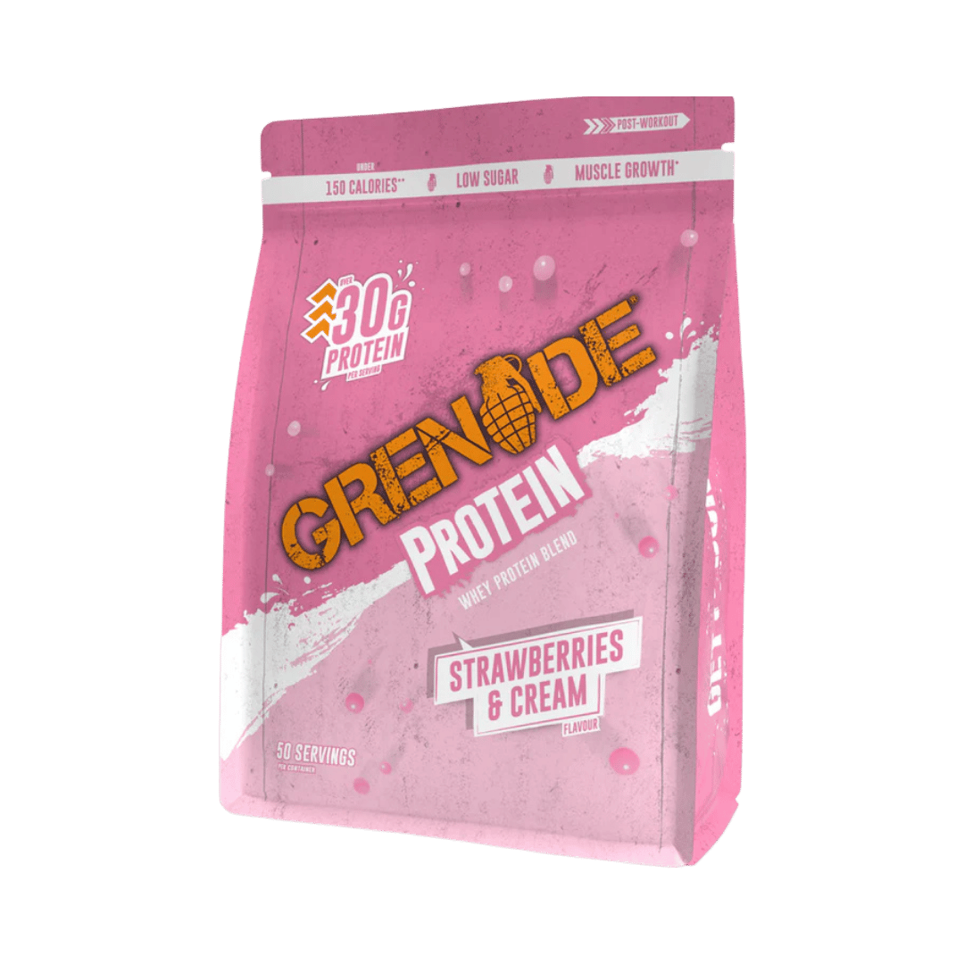 Grenade Strawberries & Cream Protein Powder Giant 2Kg Bag